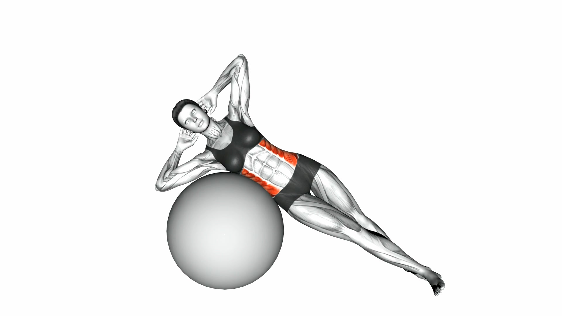 Side Bend on Stability Ball demo