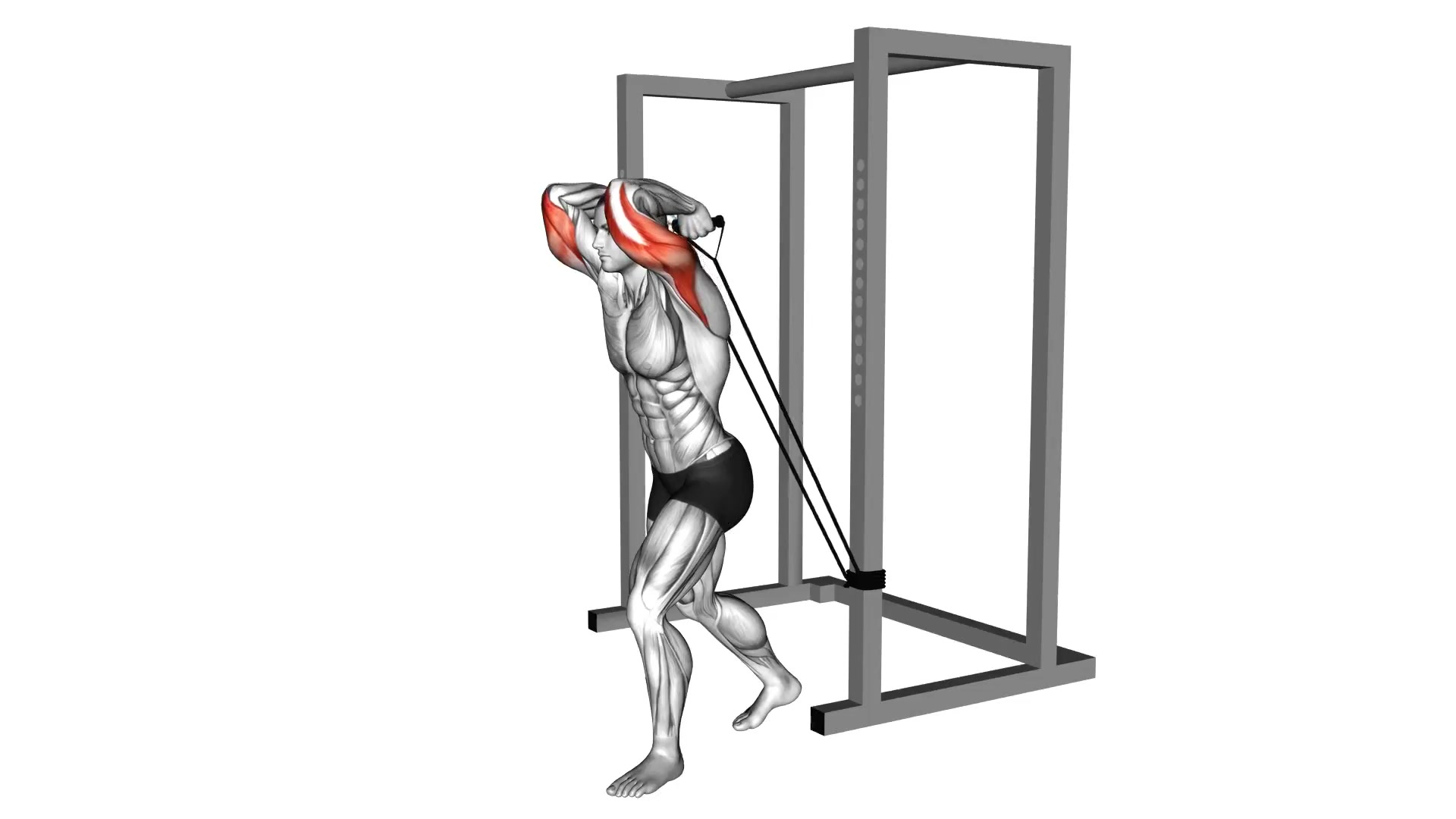 Band Overhead Triceps Extension demo