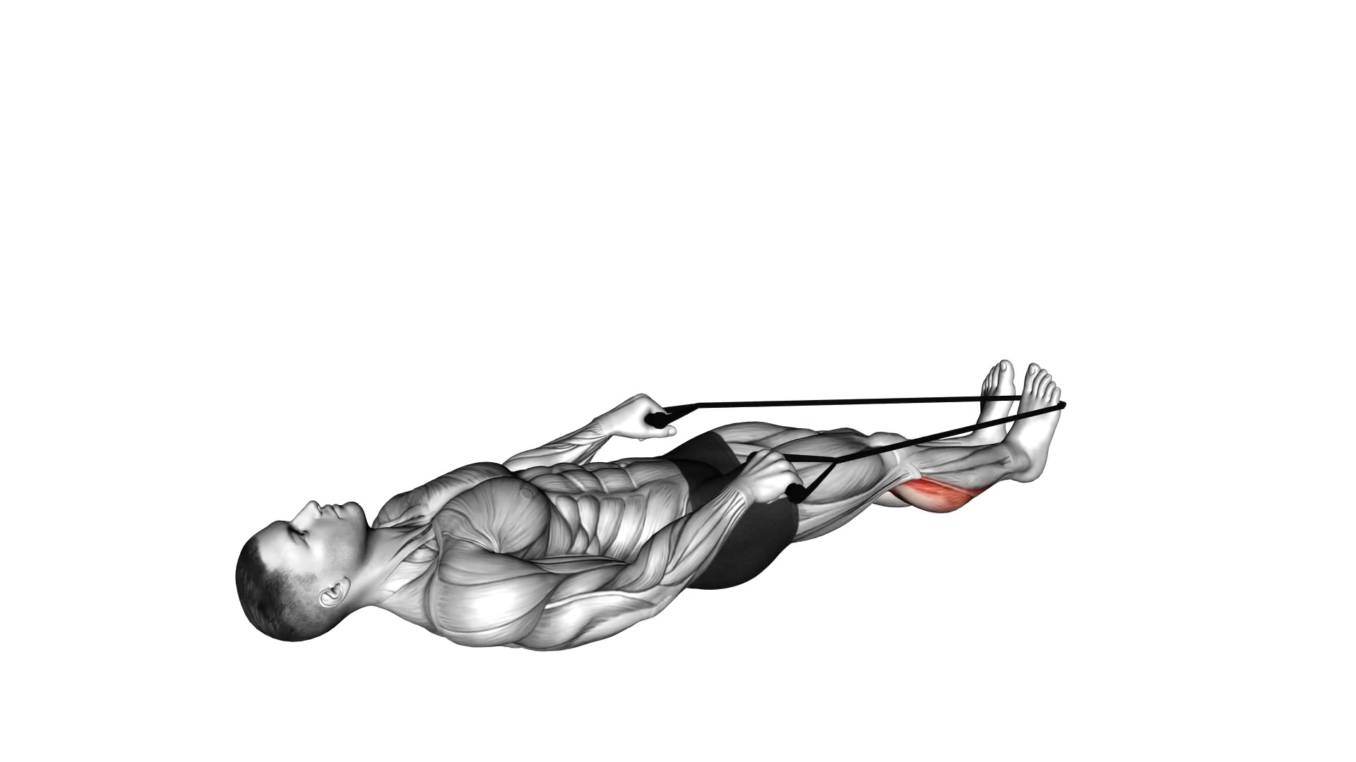Calf Stretch with Rope demo